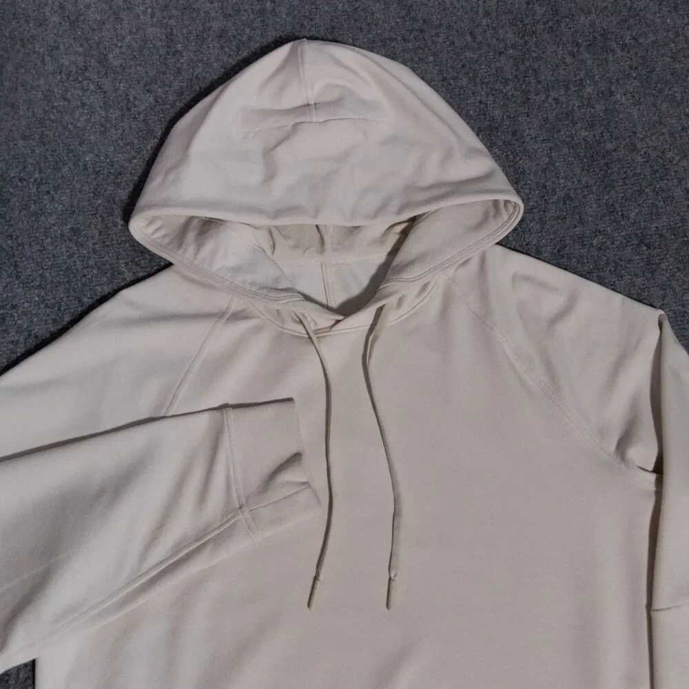 Lululemon City Sweat Pullover Hoodie French Terry White Opal Beige Men's Small